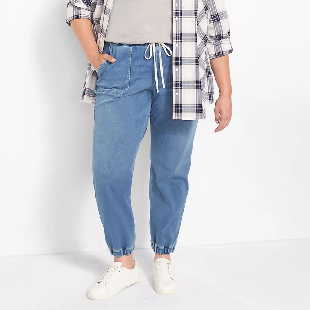 Lane Bryant Pull-On Boyfriend Jogger Jean Size 16